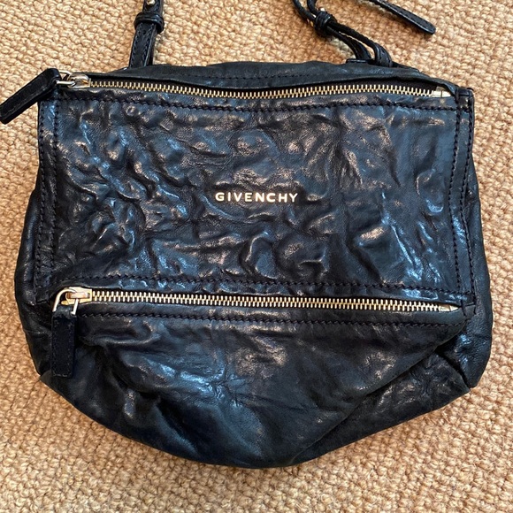 Givenchy Handbags - Givenchy Black Crinkled Mini Pandora Bag